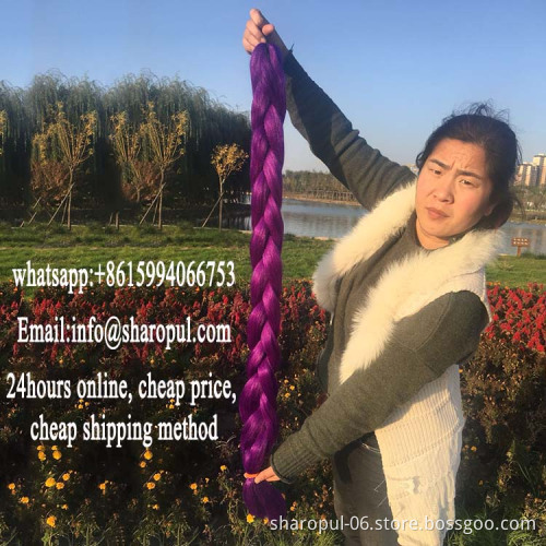 Wholesale factory price 24 41 82inch african women jumbo braid synthetic hair